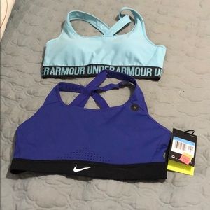 Nike & under armour sport bras